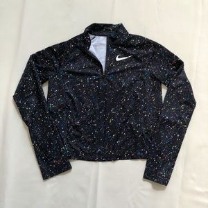 Nike Dri-FIT Older Kids Long Sleeve Zip Top
